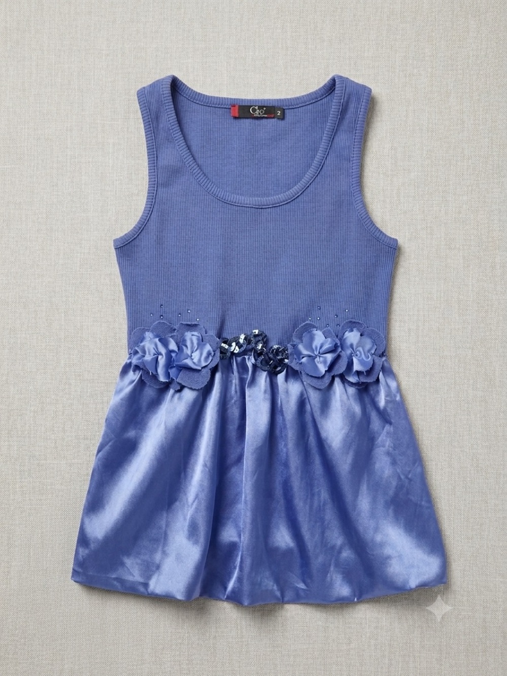 Blue Floral Waist women’s shirt